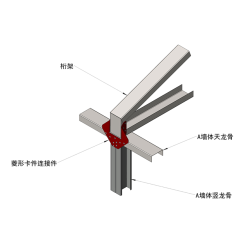 Cold Formed Steel Connections CFS Building Material Rhombus strengthening Connect Parts Supplier